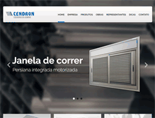 Tablet Screenshot of cendronaluminio.com.br